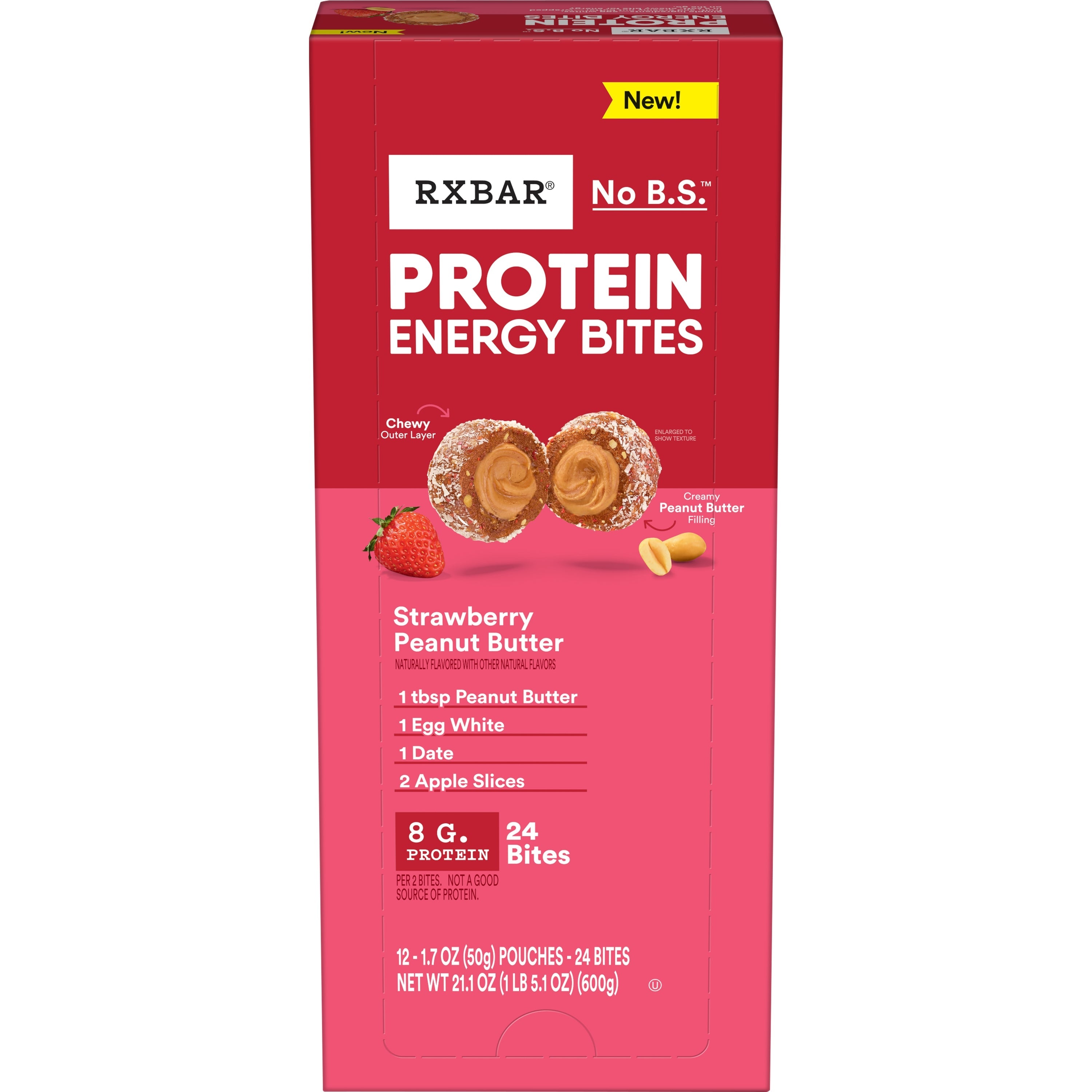 RXBAR Protein Energy Bites Strawberry Peanut Butter